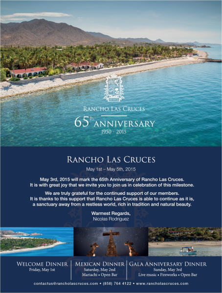 65th Anniversary Rancho Las Cruces Aereal View and Invitation